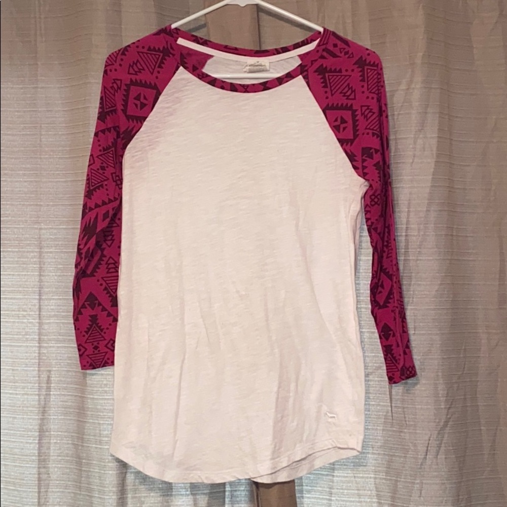 Victoria’s Secret baseball tee.